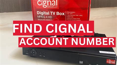 cignal account number youtube